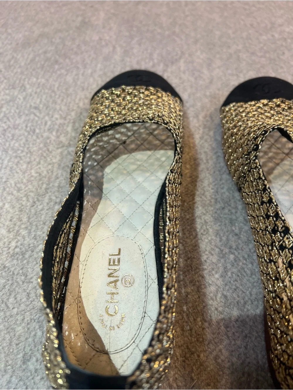CHANEL authentic metallic